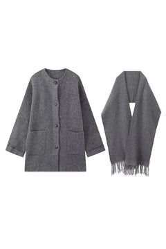 Scarf And Coat Set