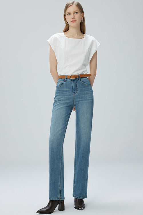 French Fry Wide-leg Slim Jeans