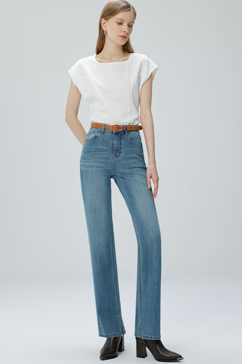 French Fry Wide-leg Slim Jeans