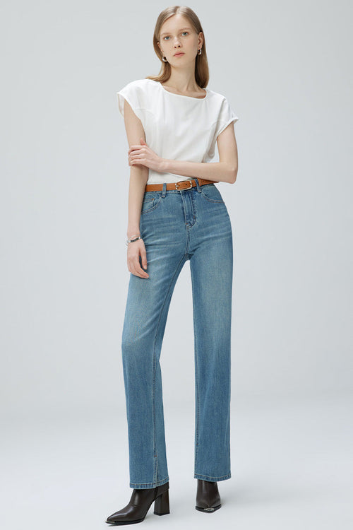 French Fry Wide-leg Slim Jeans