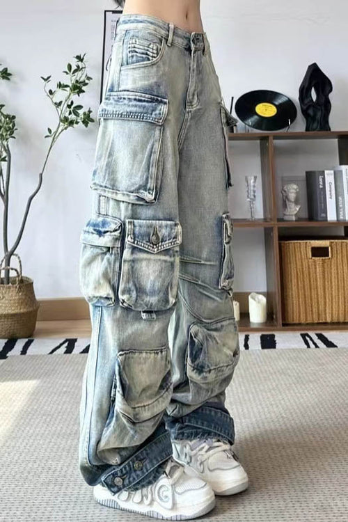 Gradient Cargo Paratrooper Jeans