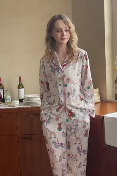 Circus Print Pajama Set