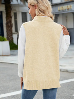 V-Neck Relaxed Knit Vest