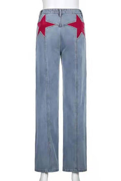 Retro Mid-Waist Flared Jeans