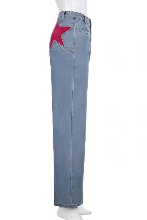 Retro Mid-Waist Flared Jeans