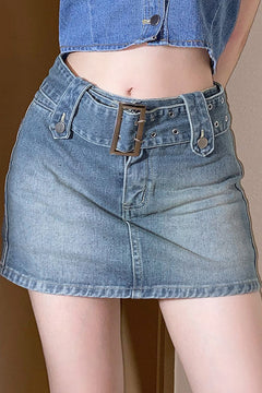 Short Denim Skirt Pants