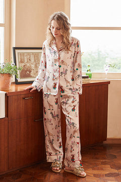 Circus Print Pajama Set