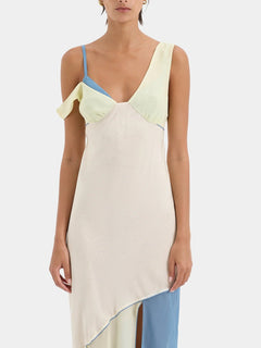 Thames Splice Midi Dress