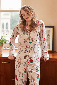 Circus Print Pajama Set