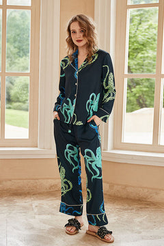 Octopus Print Pajama Set