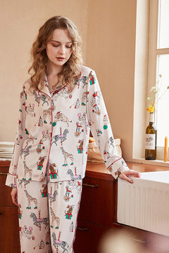 Circus Print Pajama Set