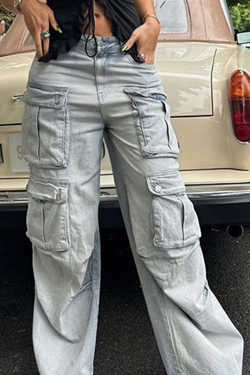 High-Waist Street Denim