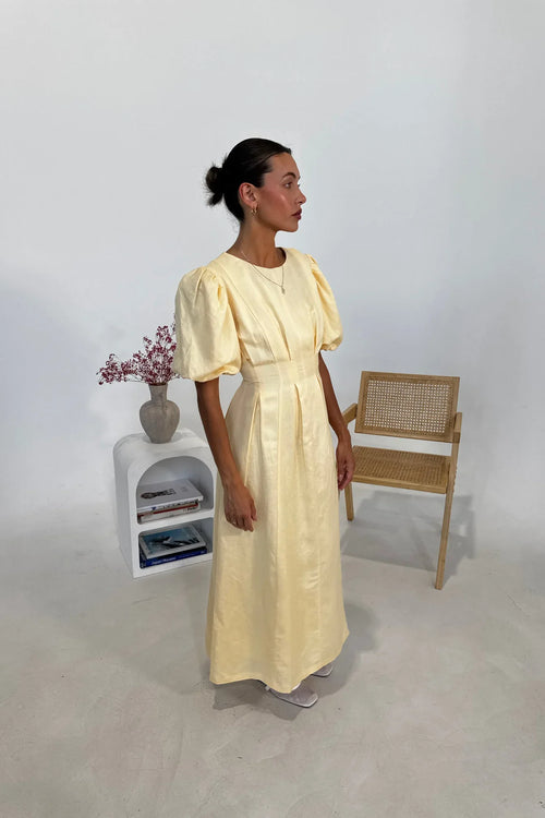 Butter Yellow Air Maxi Dress