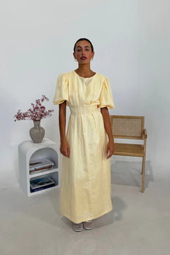 Butter Yellow Air Maxi Dress