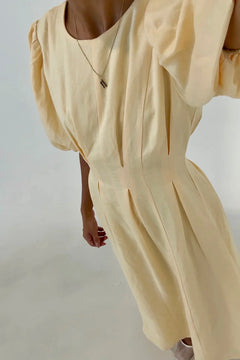 Butter Yellow Air Maxi Dress