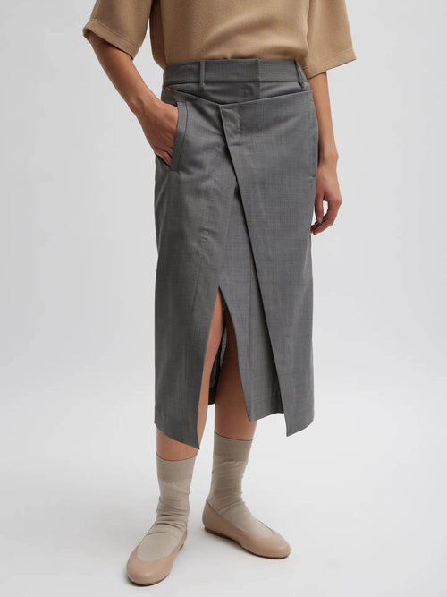 Suiting Wrap Trouser Skirt