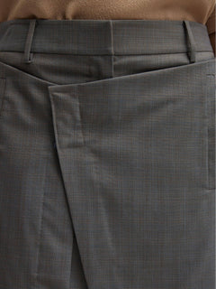 Suiting Wrap Trouser Skirt