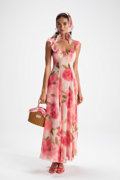 Renée Floral Ruffle Maxi Dress